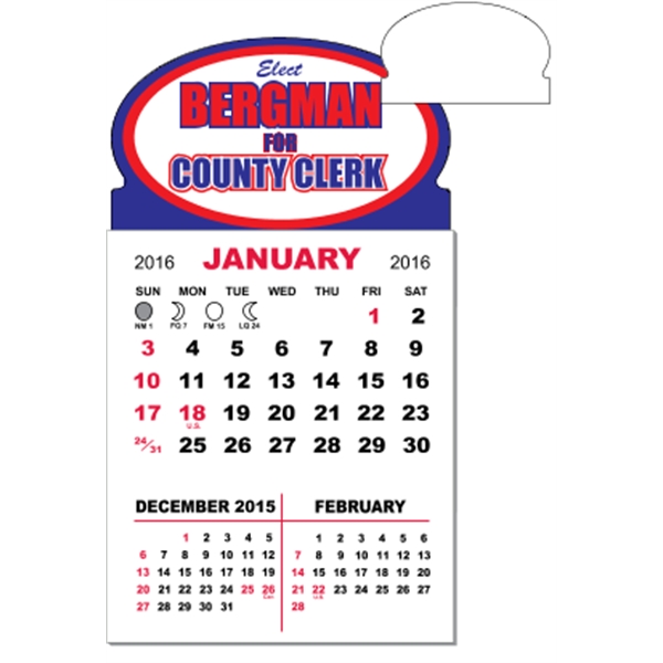 3 X 5.5 - Magnet Mini Calendar Pad (Oval)
