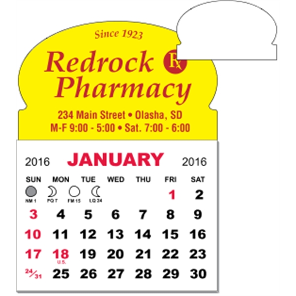3" x 3.875" - Magnet Mini Calendar Pad (Oval)