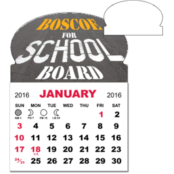 3" x 3.875" - Magnet Mini Calendar Pad (Oval)