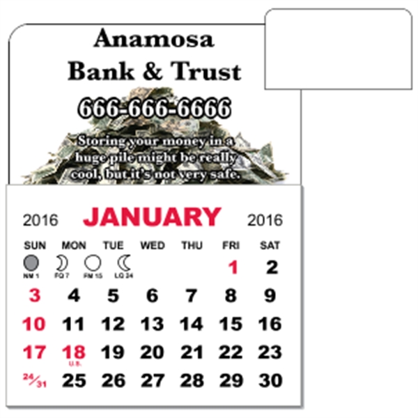 3 X 3.875 - Magnet Calendar Pad - 3 X 3.875 - Magnet Calendar Pad - Image 2 of 7