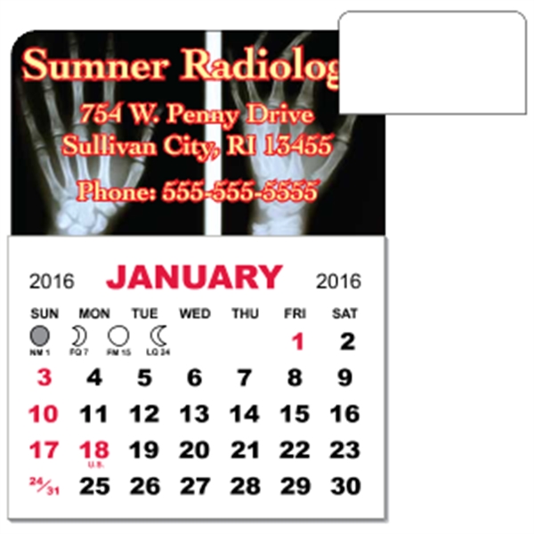 3 X 3.875 - Magnet Calendar Pad - 3 X 3.875 - Magnet Calendar Pad - Image 3 of 7