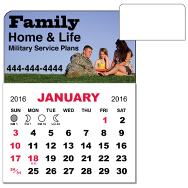 3 X 3.875 - Magnet Calendar Pad - 3 X 3.875 - Magnet Calendar Pad - Image 4 of 7