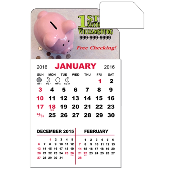 3" x 5.5" - Magnet Mini Calendar Pad (Slant)