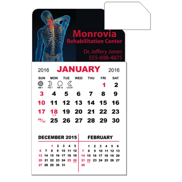 3" x 5.5" - Magnet Mini Calendar Pad (Slant)