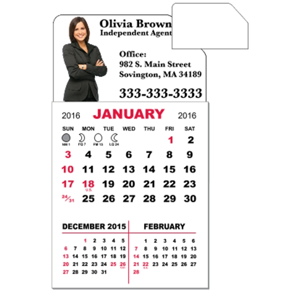 3" x 5.5" - Magnet Mini Calendar Pad (Slant)