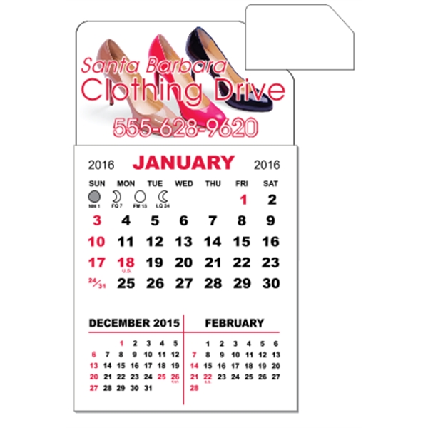 3" x 5.5" - Magnet Mini Calendar Pad (Slant)