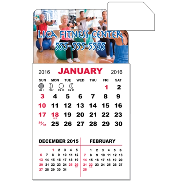 3" x 5.5" - Magnet Mini Calendar Pad (Slant)