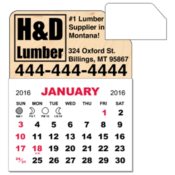 3" x 3.875" - Magnet Mini Calendar Pad (Slant)