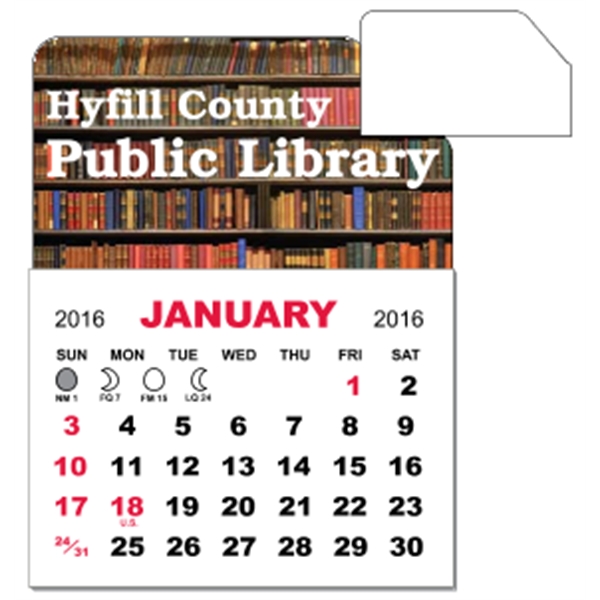 3" x 3.875" - Magnet Mini Calendar Pad (Slant)