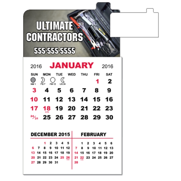 3" x 5.5" - Magnet Calendar Pad - 3" x 5.5" - Magnet Calendar Pad - Image 1 of 7