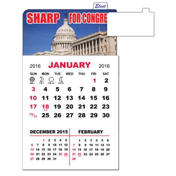 3" x 5.5" - Magnet Calendar Pad - 3" x 5.5" - Magnet Calendar Pad - Image 6 of 7