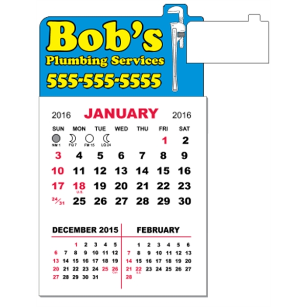 3" x 5.5" - Magnet Calendar Pad - 3" x 5.5" - Magnet Calendar Pad - Image 7 of 7