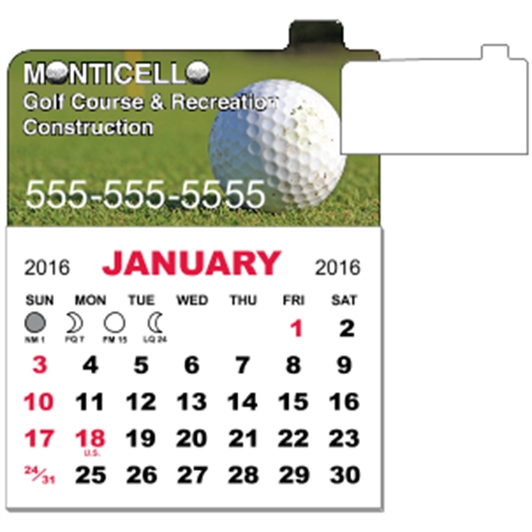 3" x 3.875" - Magnet Calendar Pad - 3" x 3.875" - Magnet Calendar Pad - Image 1 of 7