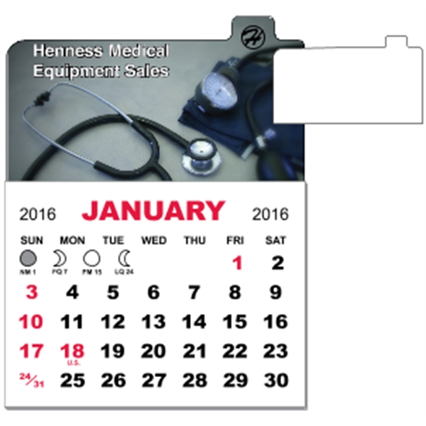 3" x 3.875" - Magnet Calendar Pad - 3" x 3.875" - Magnet Calendar Pad - Image 3 of 7