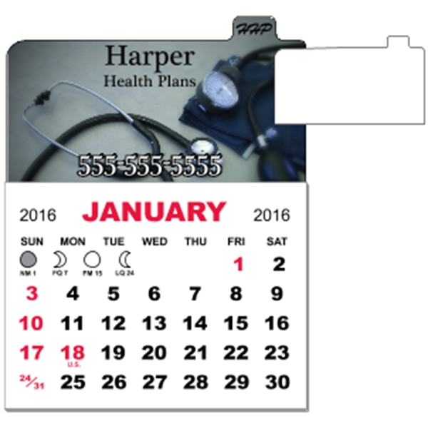 3" x 3.875" - Magnet Calendar Pad - 3" x 3.875" - Magnet Calendar Pad - Image 4 of 7