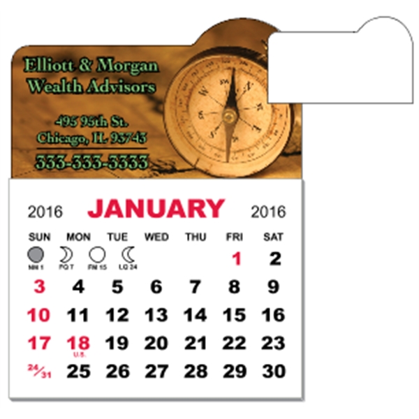 3" x 3.875" - Magnet Calendar Pad - 3" x 3.875" - Magnet Calendar Pad - Image 0 of 7