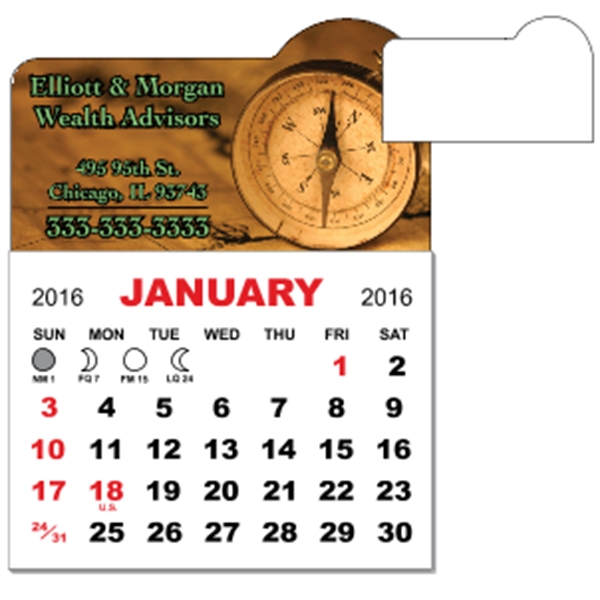 3" x 3.875" - Magnet Calendar Pad - 3" x 3.875" - Magnet Calendar Pad - Image 2 of 7