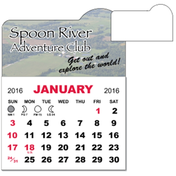3" x 3.875" - Magnet Calendar Pad - 3" x 3.875" - Magnet Calendar Pad - Image 5 of 7