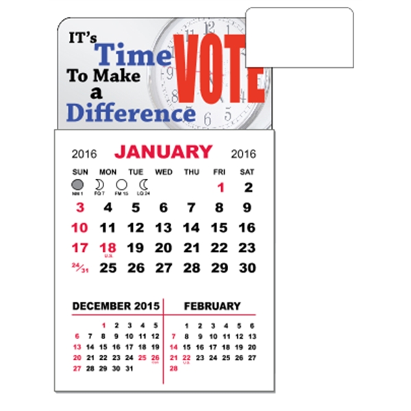3" x 5.5" - Adhesive Mini Calendar Pad (Rectangle)
