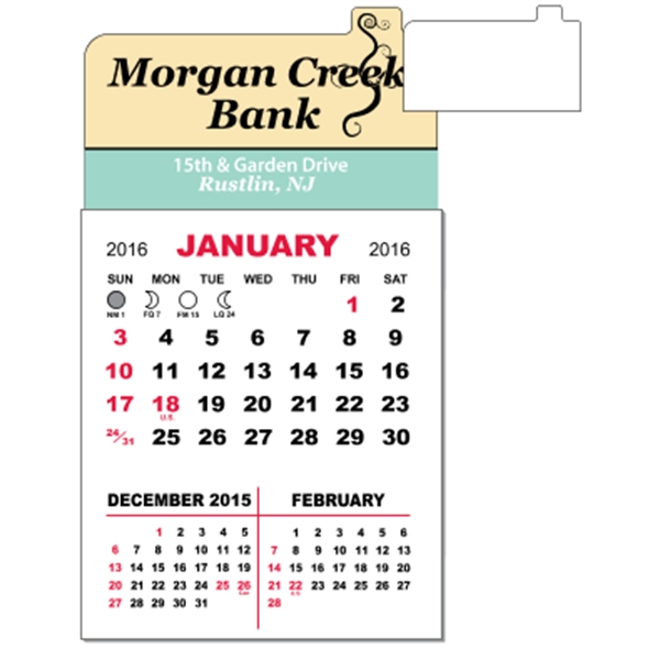 3" x 5.5" - Adhesive Mini Calendar Pad (Point)