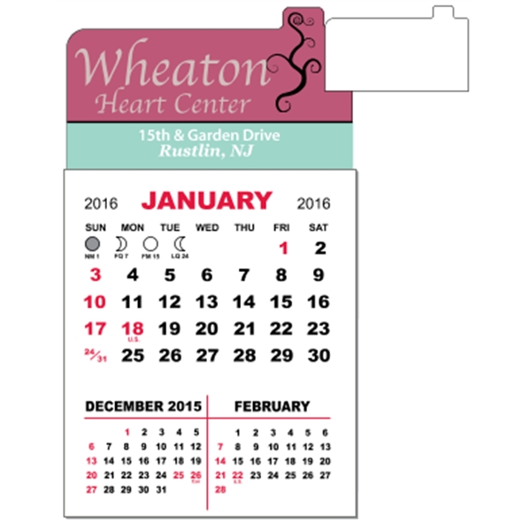 3" x 5.5" - Adhesive Mini Calendar Pad (Point)