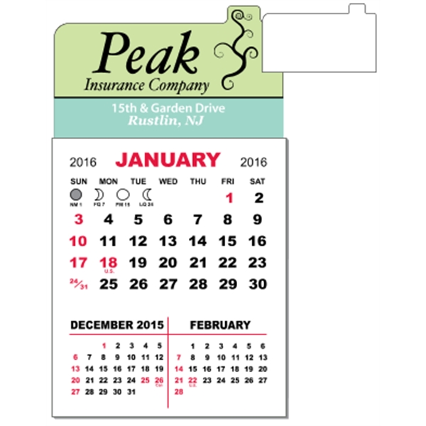 3" x 5.5" - Adhesive Mini Calendar Pad (Point)