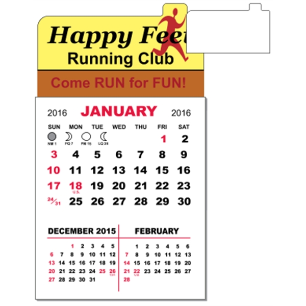 3" x 5.5" - Adhesive Mini Calendar Pad (Point)