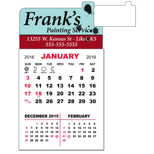 3" x 5.5" - Adhesive Mini Calendar Pad (Point)