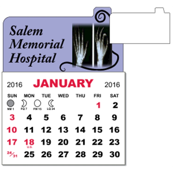 3" x 3.875" - Adhesive Mini Calendar Pad (Point)