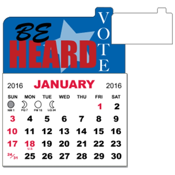 3" x 3.875" - Adhesive Mini Calendar Pad (Point)