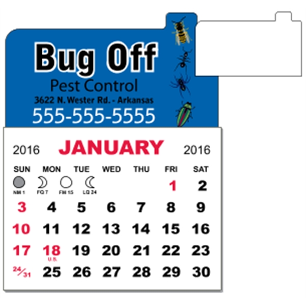 3" x 3.875" - Adhesive Mini Calendar Pad (Point)
