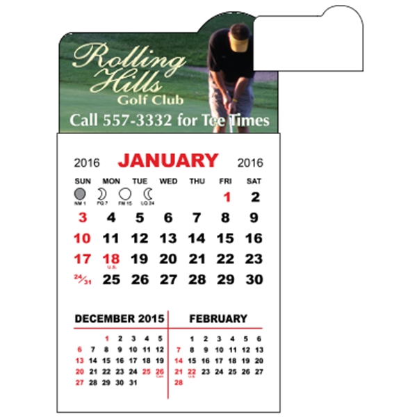 3 X 5.5 - Adhesive Mini Calendar Pad (Arch)