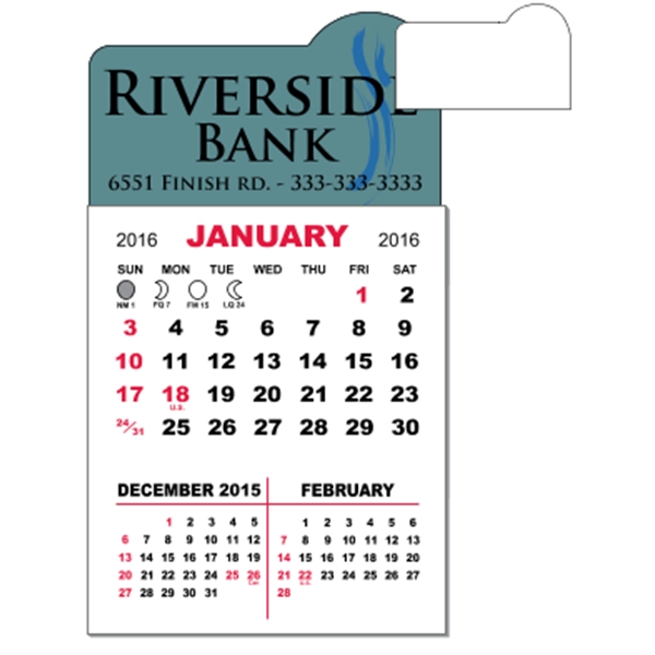 3 X 5.5 - Adhesive Mini Calendar Pad (Arch)