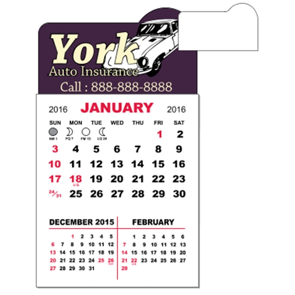 3 X 5.5 - Adhesive Mini Calendar Pad (Arch)