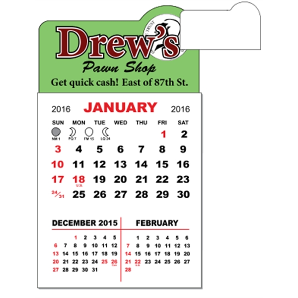 3 X 5.5 - Adhesive Mini Calendar Pad (Arch)