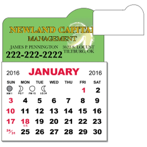 3 X 3.875 - Adhesive Mini Calendar Pad (Arch)