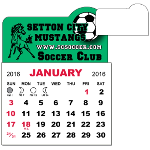 3 X 3.875 - Adhesive Mini Calendar Pad (Arch)