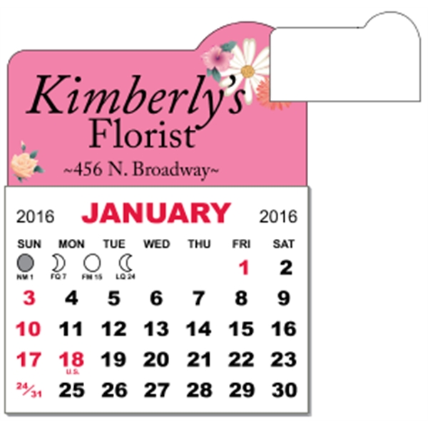 3 X 3.875 - Adhesive Mini Calendar Pad (Arch)