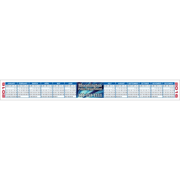 10" x 1.125" Calendar Strips, 4-Color Process