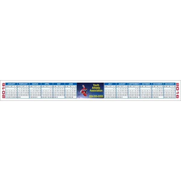 10" x 1.125" Calendar Strips, 4-Color Process