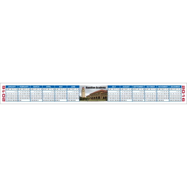 10" x 1.125" Calendar Strips, 4-Color Process