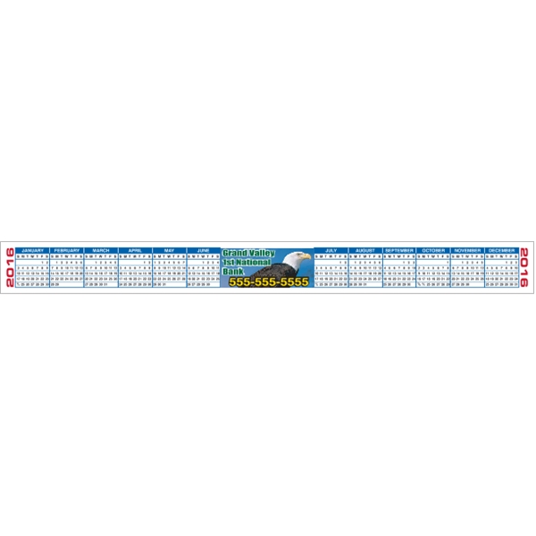 11.5" x 1.125" Calendar Strips, 4-Color Process