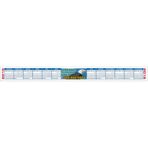 11.5" x 1.125" Calendar Strips, 4-Color Process