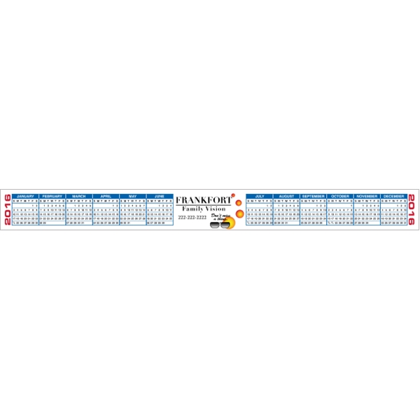 11.5" x 1.125" Calendar Strips, 4-Color Process