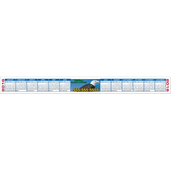 11.5" x 1.125" Calendar Strips, 4-Color Process