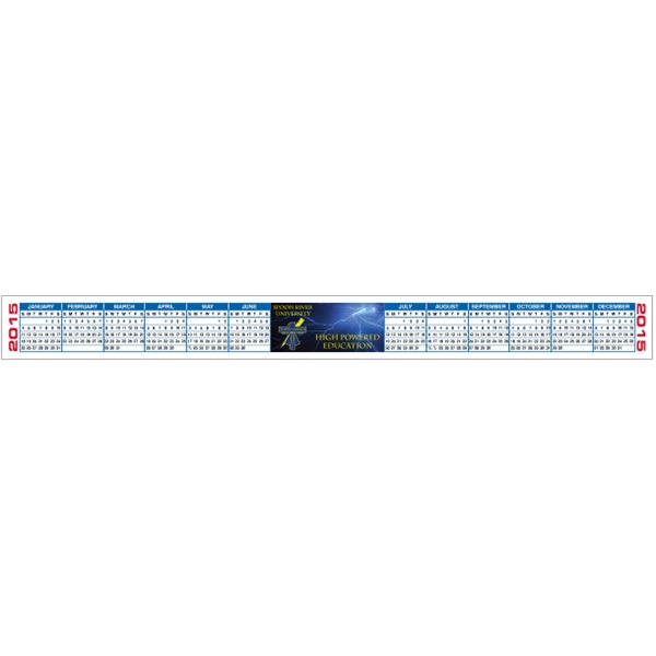 11.5" x 1.125" Calendar Strips, 4-Color Process