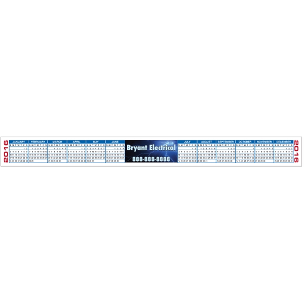 11.5" x 1.125" Calendar Strips, 4-Color Process