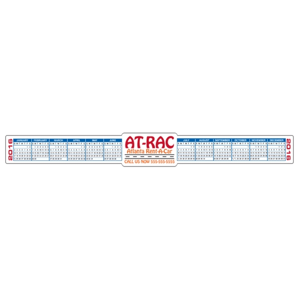 13" x 1.5" Calendar Strips, 4-Color Process