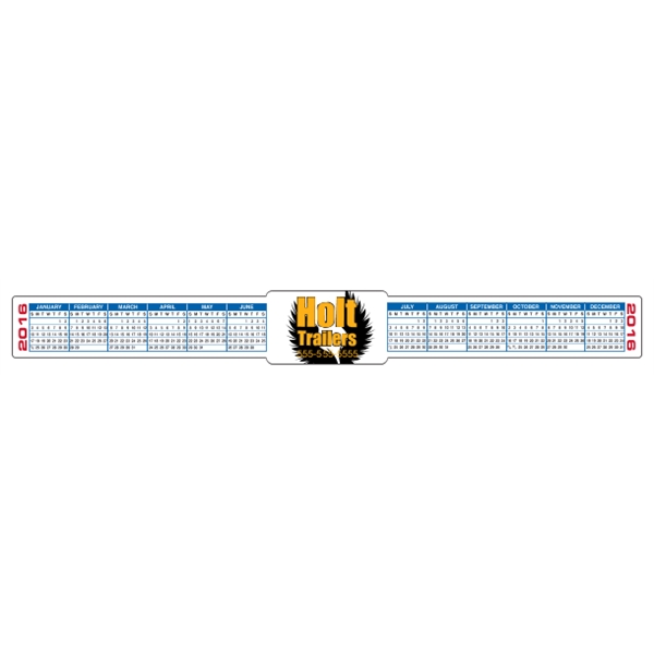 13" x 1.5" Calendar Strips, 4-Color Process