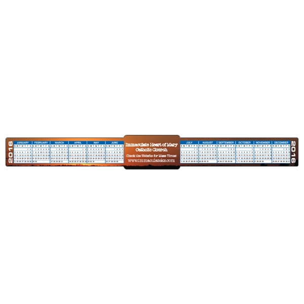 13" x 1.5" Calendar Strips, 4-Color Process